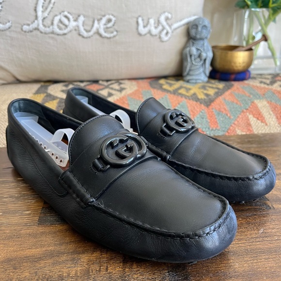 Gucci Havel $970 Interlocking G Drivers Loafers Gucci Size 9 US9.5 - Picture 1 of 15